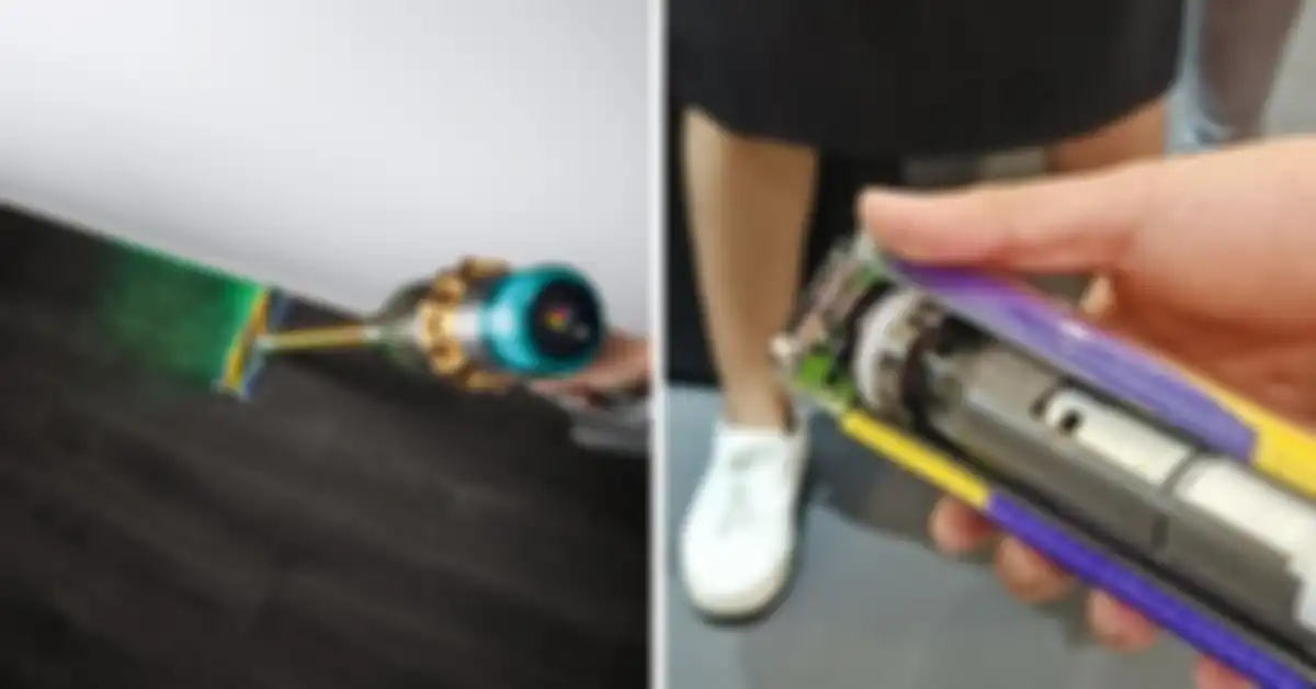 Teknologi laser pada Dyson V15 Detect untuk memudahkan pengguna melihat debu di lantai