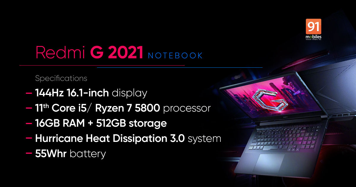 Spesifikasi Redmi G 2021
