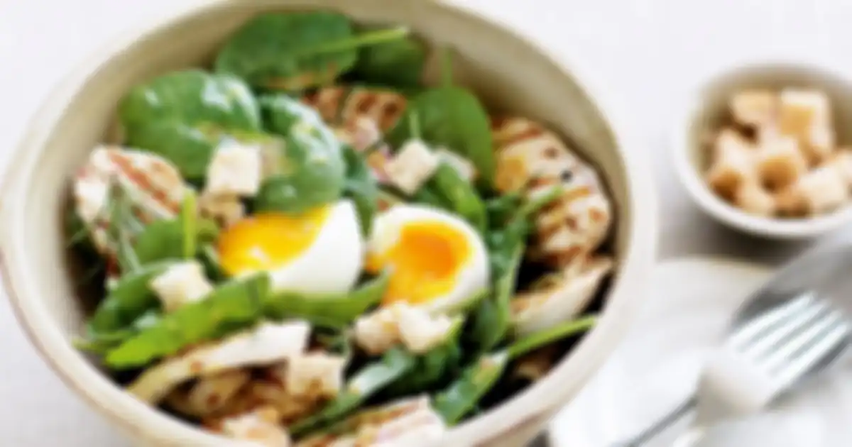 Telur rebus dan dada ayam