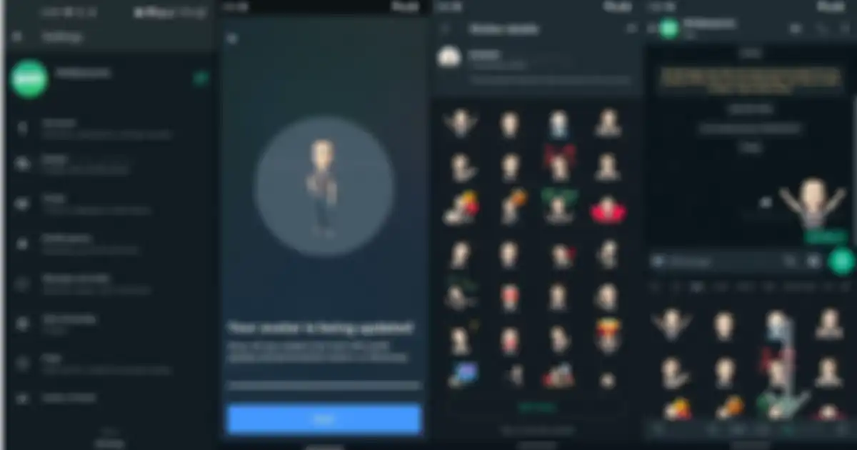 Fitur avatar di WhatsApp Beta Android