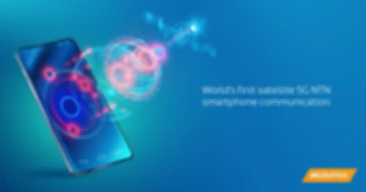 Ilustrasi konektivitas satelit MediaTek