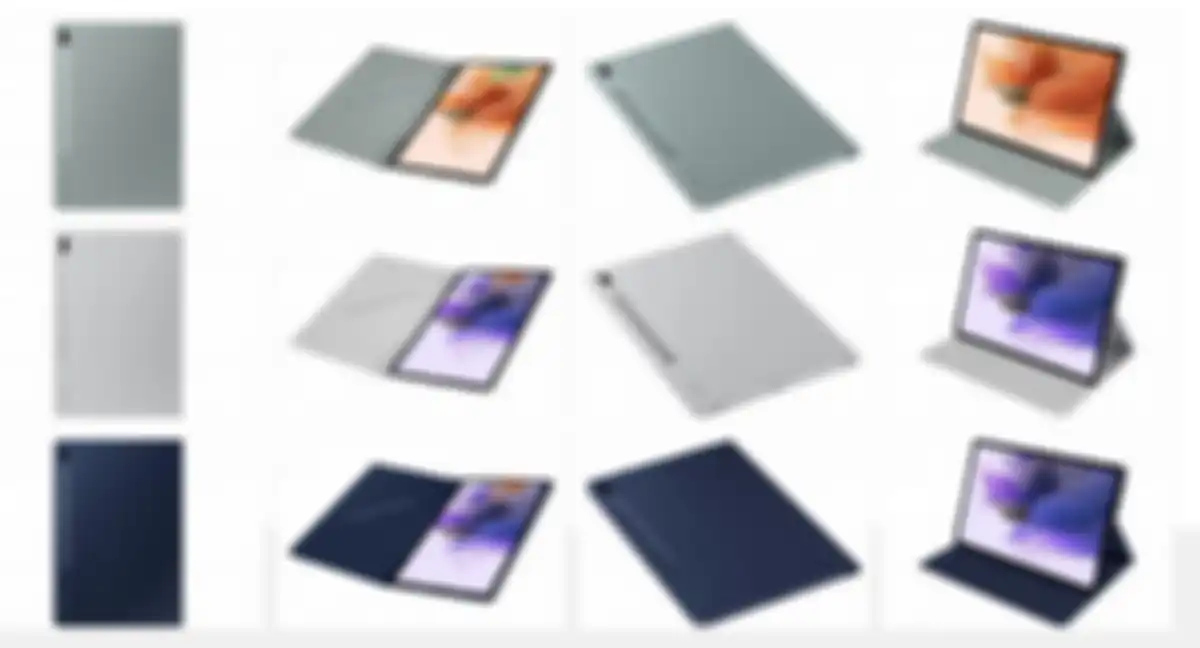 Render varian warna Samsung Galaxy Tab S7 XL Lite.