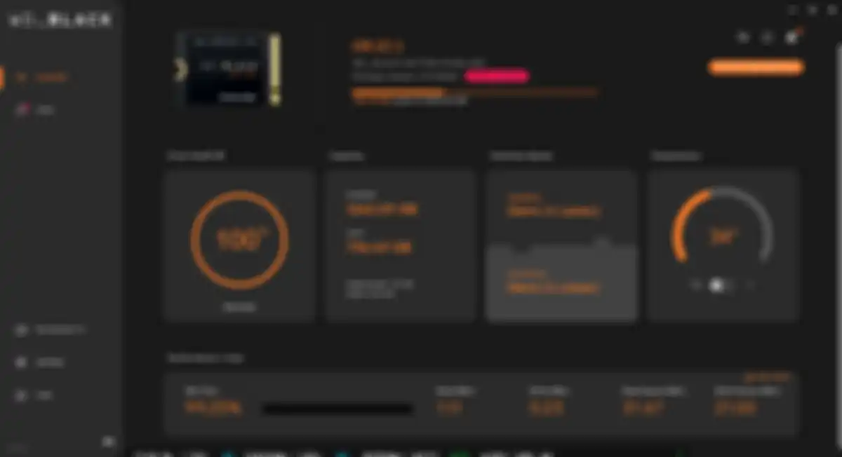 Tampilan WD Dashboard dari SN770M