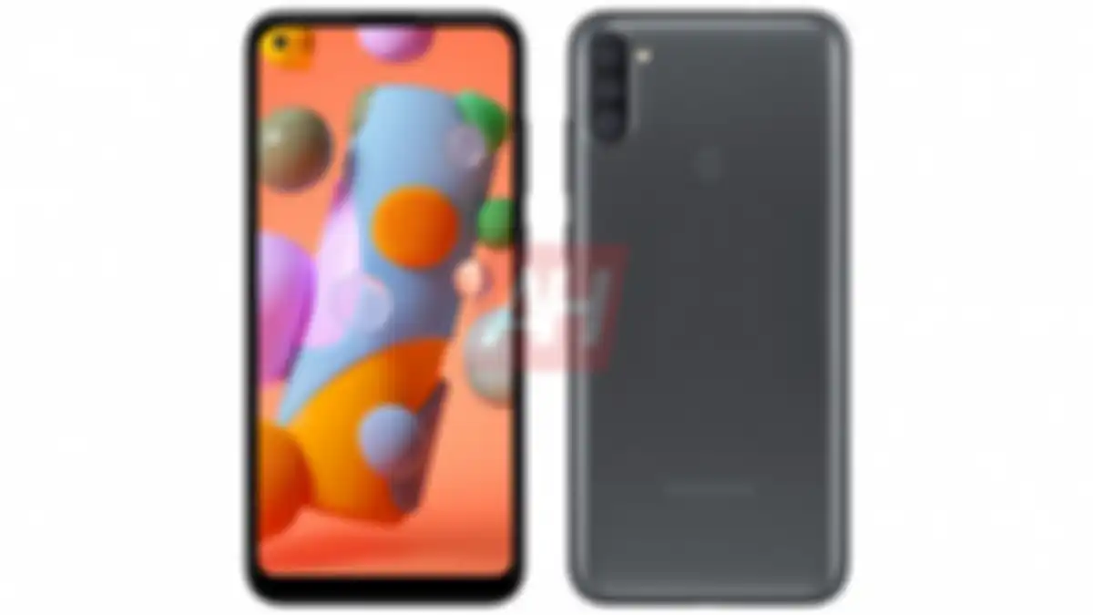Render tampilan Samsung Galaxy A11.