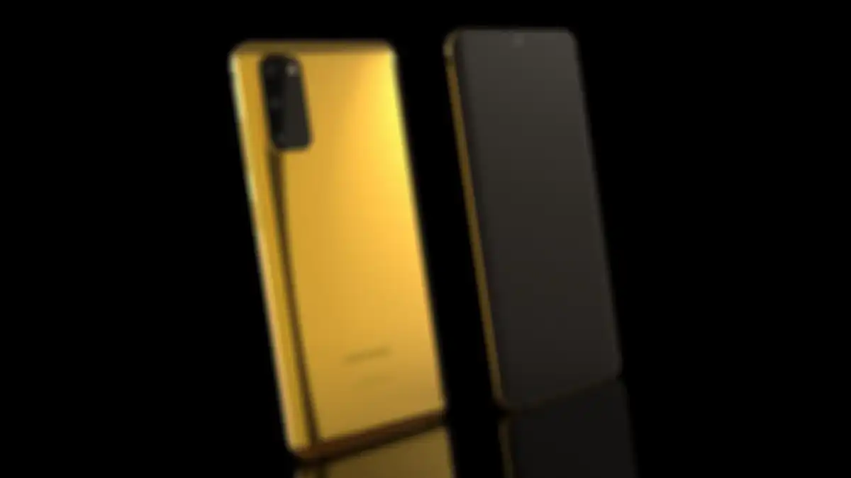Samsung Galaxy S20 dengan emas 24 karat.