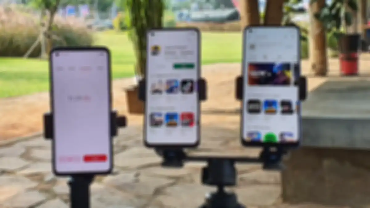 Pengujian jaringan 5G DI Jakarta dengan perangkat Oppo Reno5 5G dan A74