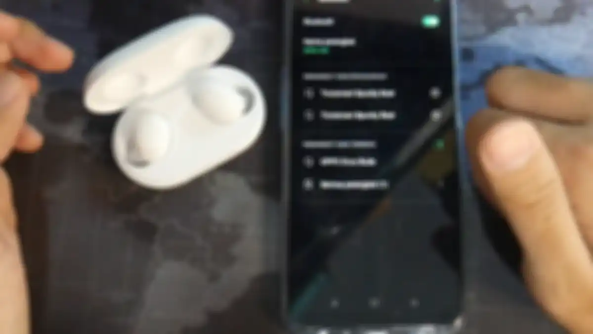 Pasa pengaturan bluetooth, tekan tulisan 