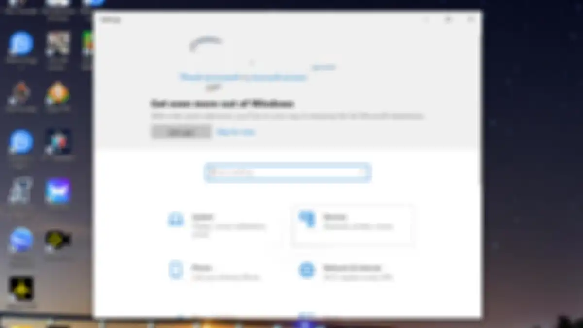 Pada menu settings, pilih evices