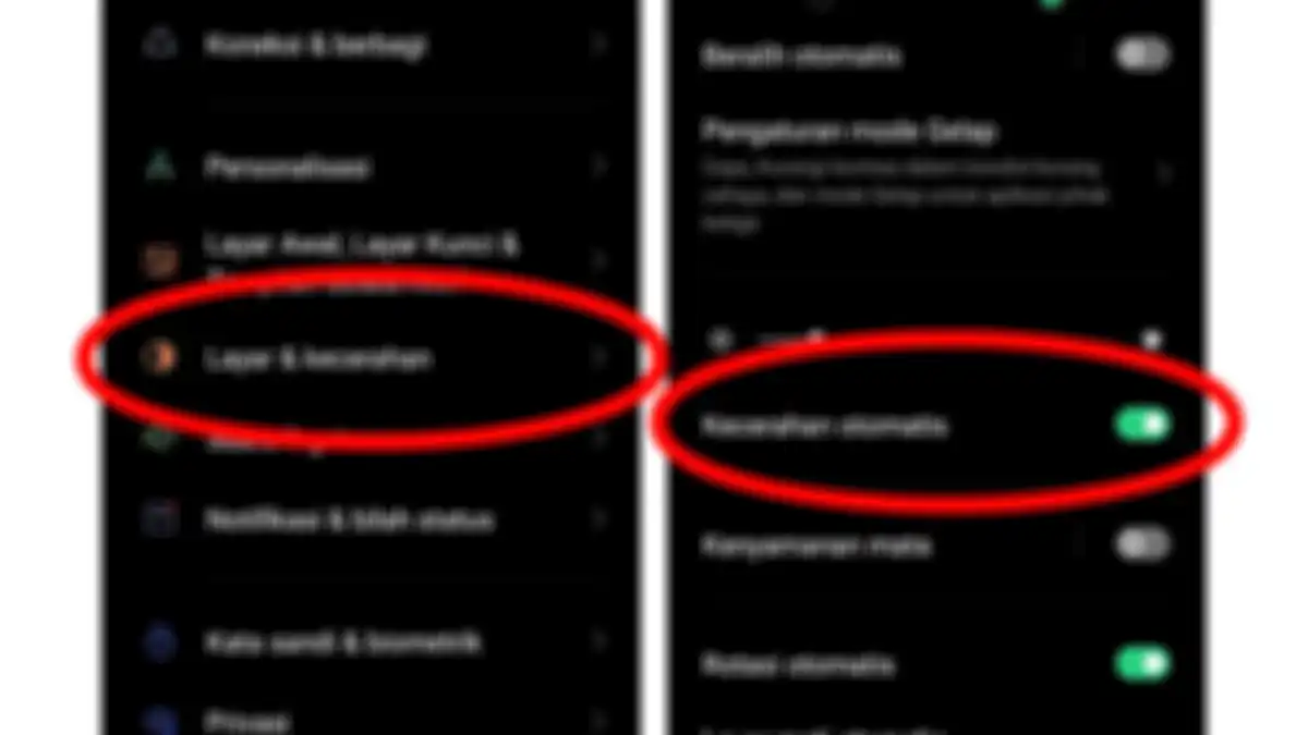 Cara Mengaktifkan fitur kenyamanan mata di OPPO Reno6