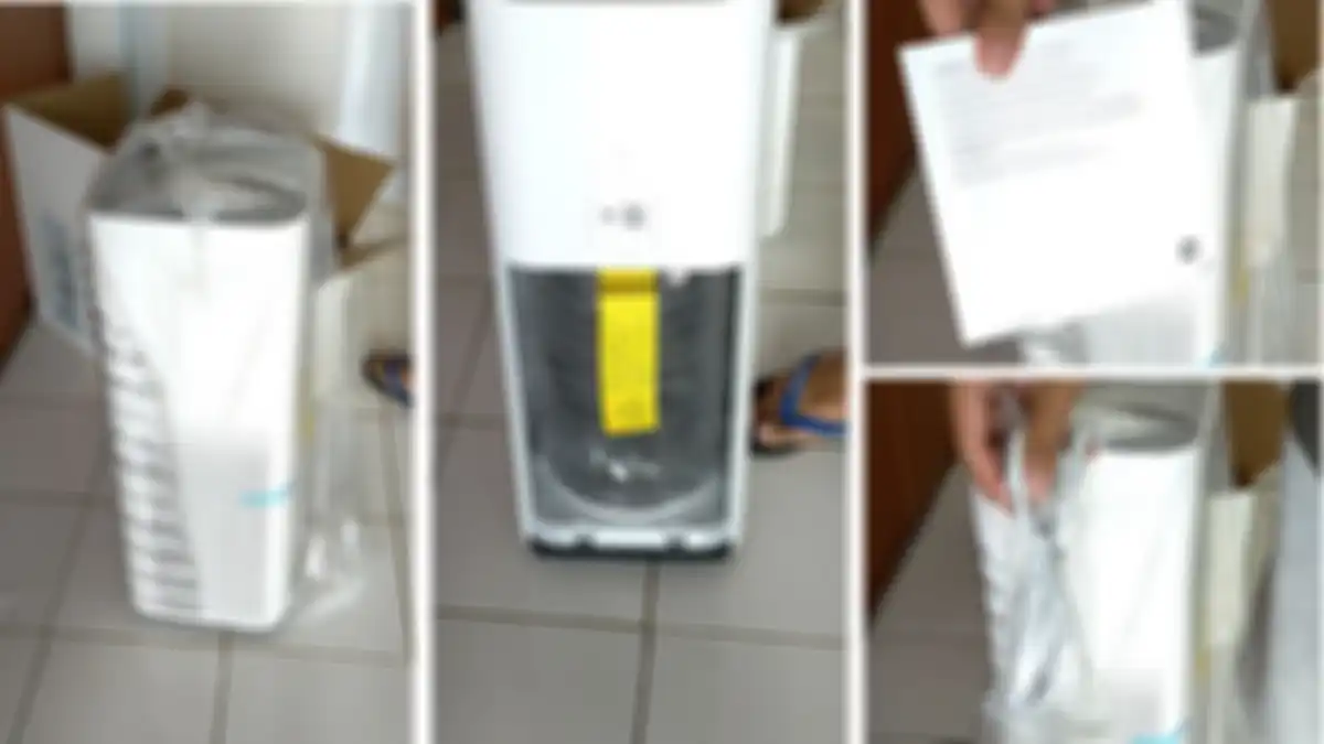 Isi  kotak kemasan Xiaomi Air Purifier 4 Pro
