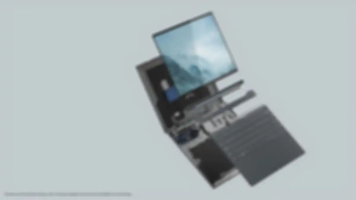 Dalam Concept Luna, Dell merombak layout dan susunan di dalam laptop