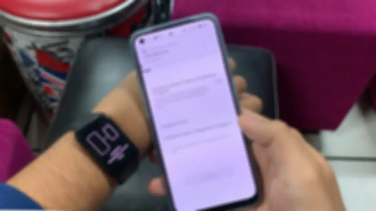 proses pairing OPPO Watch Free
