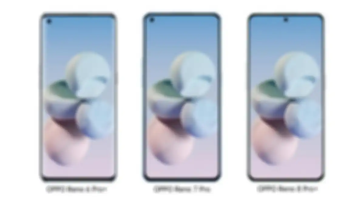Perbandingan ukuran desain OPPO Reno8 Pro dan pendahulu-pendahulunya