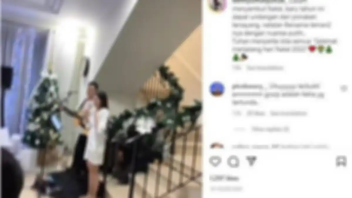 Ririn Dwi Ariyanti ikut rayakan Natal dengan keluarga Jonathan Frizzy 