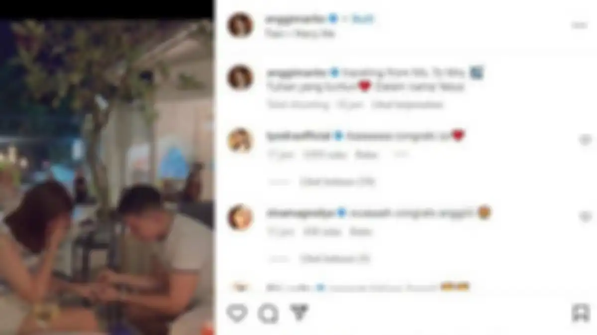 Anggi Marito dilamar oleh sang kekasih, Kenji Ganessha