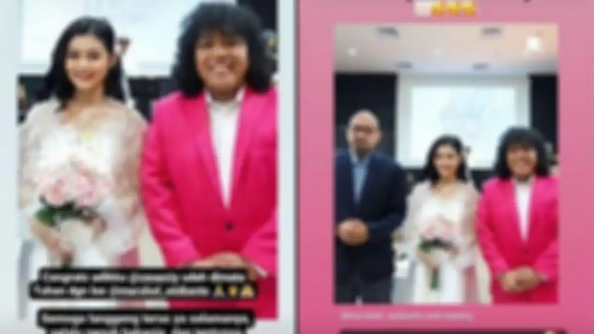 Potret pernikahan Marshel Widianto 