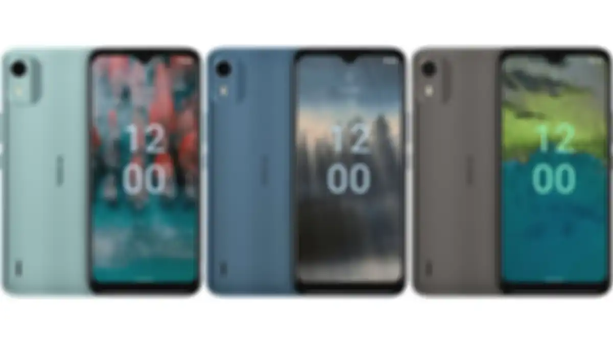 Tampilan dan pilihan warna Nokia C12 Pro.