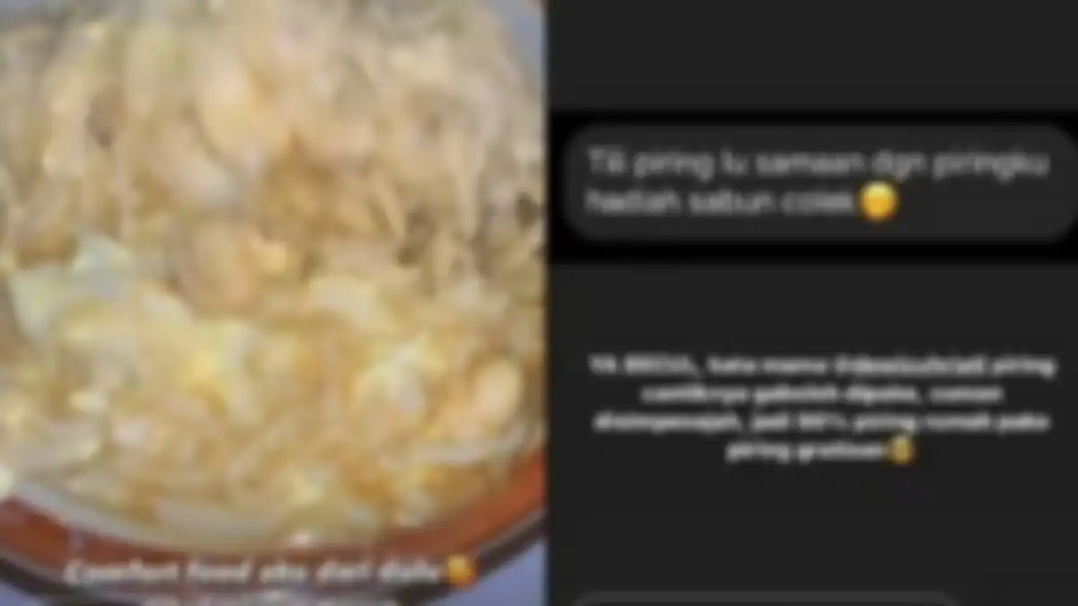 Fuji tak malu makan pakai piring hadiah 