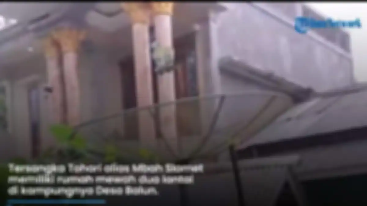 Penampakan megahnya rumah Mbah Slamet alias Tohari