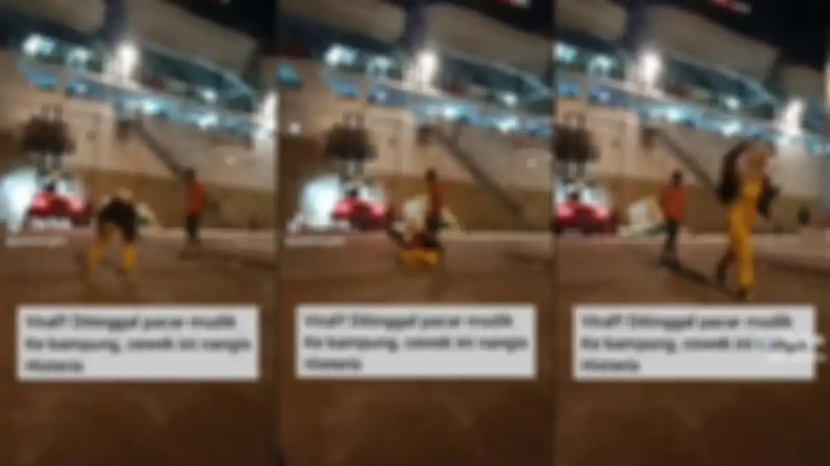 Wanita histeris ditinggal pacar mudik 