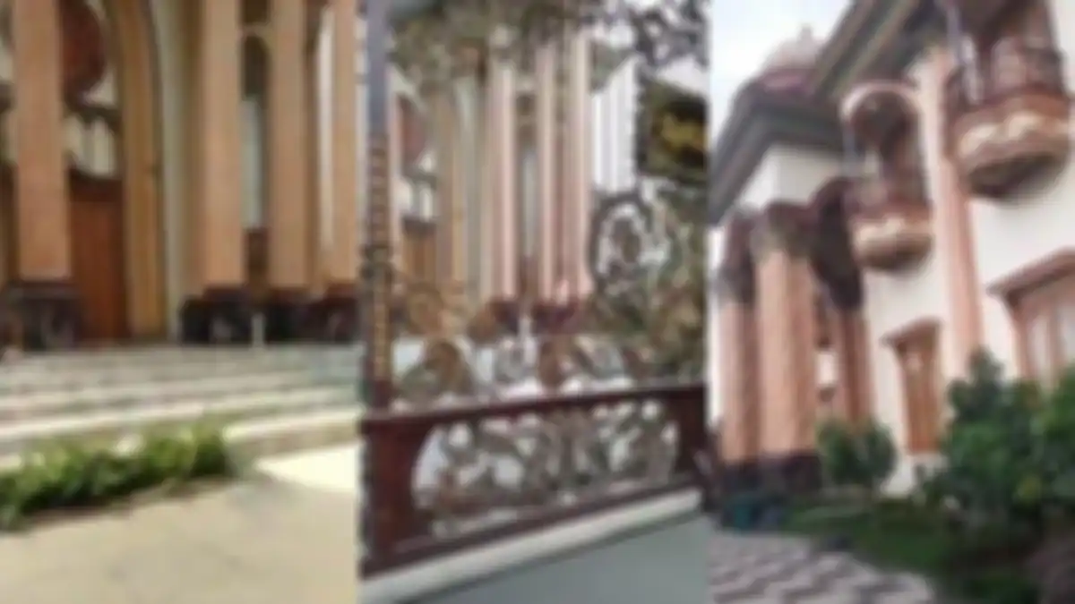 Rumah Sultan Bojongkoneng terlihat besar dan mewah