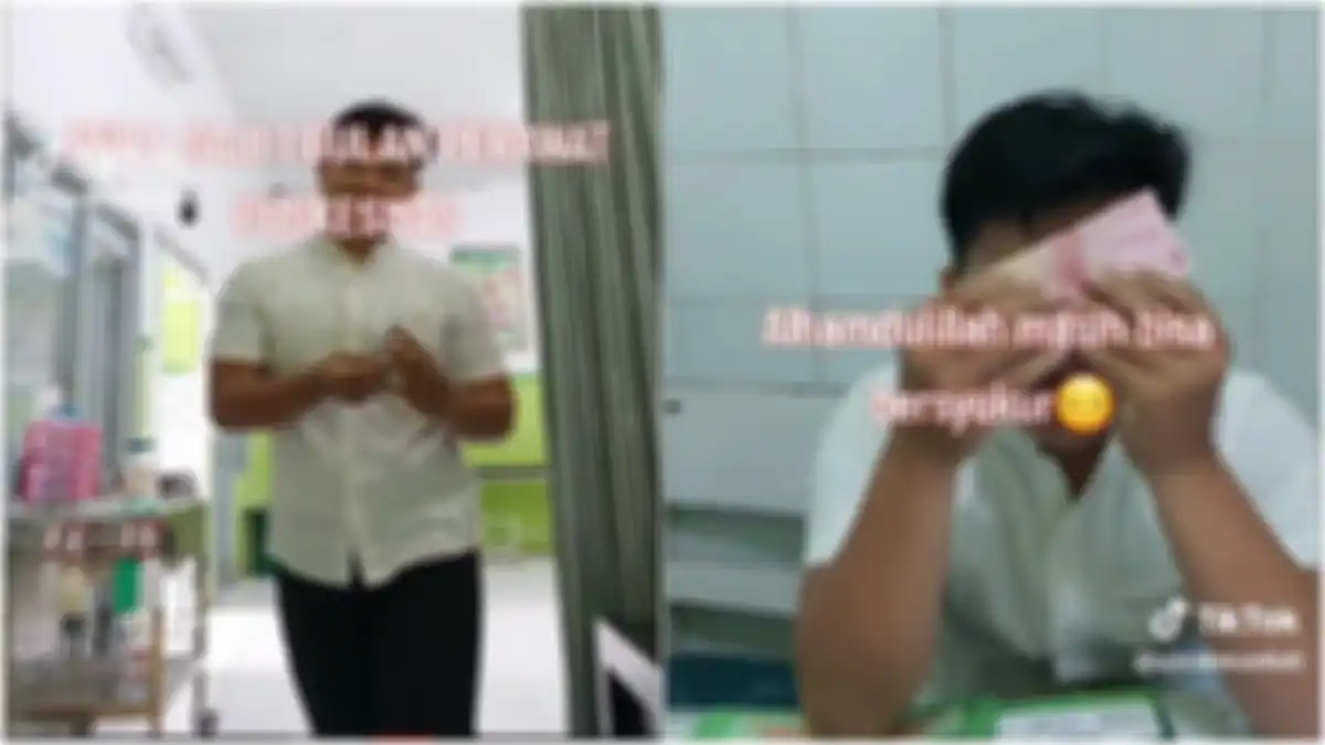 Simak video viral di TikTok perawat yang membuka gaji bulanannya. 