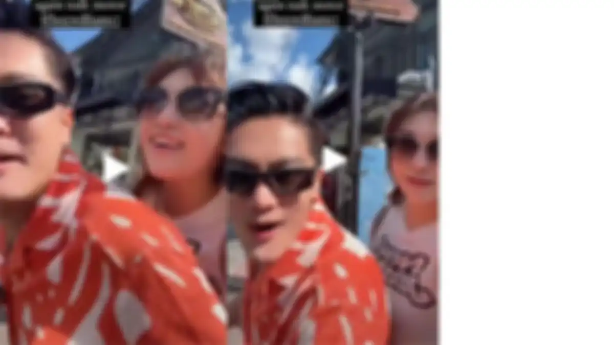 Livy Renata dan Boy William berboncengan di Bali