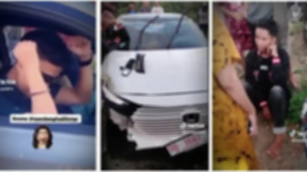 Video viral seorang pelajar yang berjoget sedang mengendarai mobil Honda HRV beredar di media sosial, namun setelah itu ia mengalami kecelakaan.