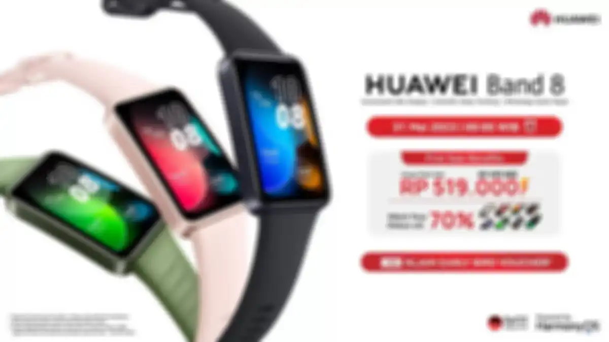 Huawei Band 8 sudah bisa dipesan mulai dari 25 sampai 31 mei dengan harga khusus Rp 519.000