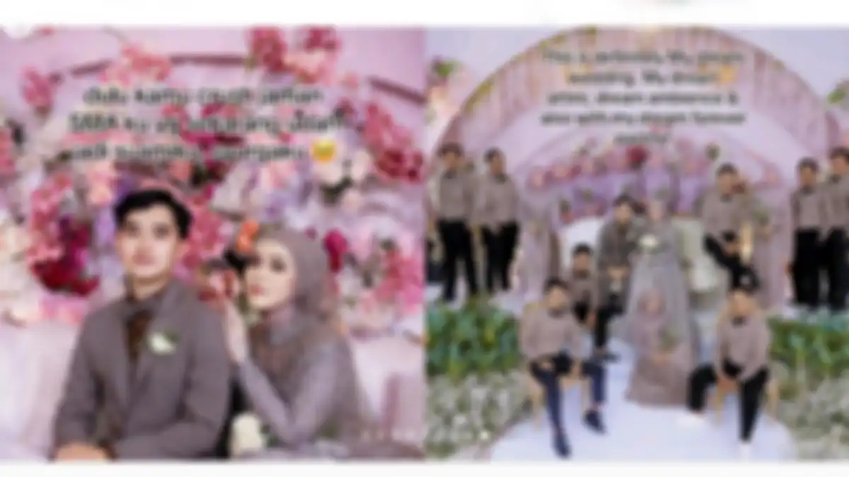 Momen pernikahan Fayin Rifa dan Fatih Alfaiz.