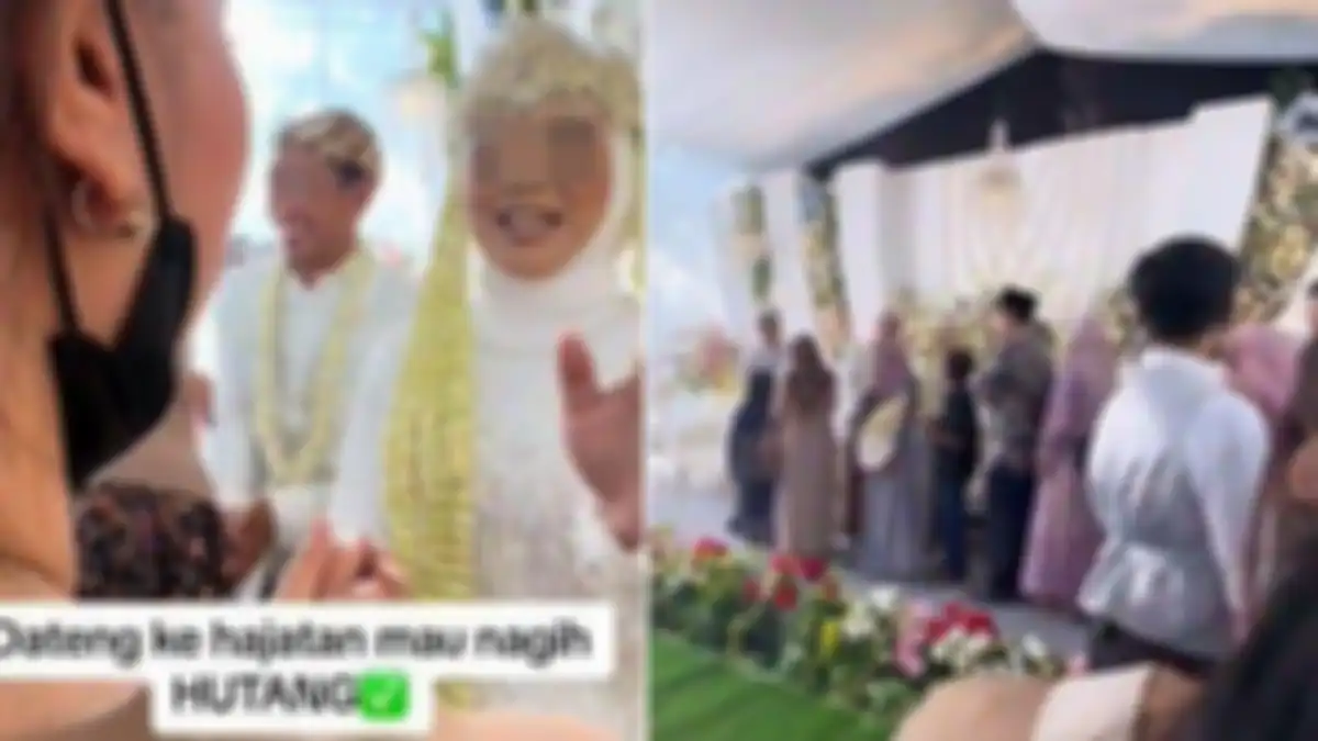 Pedangdut Ayu Wess menagih utang kepada seorang wanita yang menggelar pesta pernikahan. 
