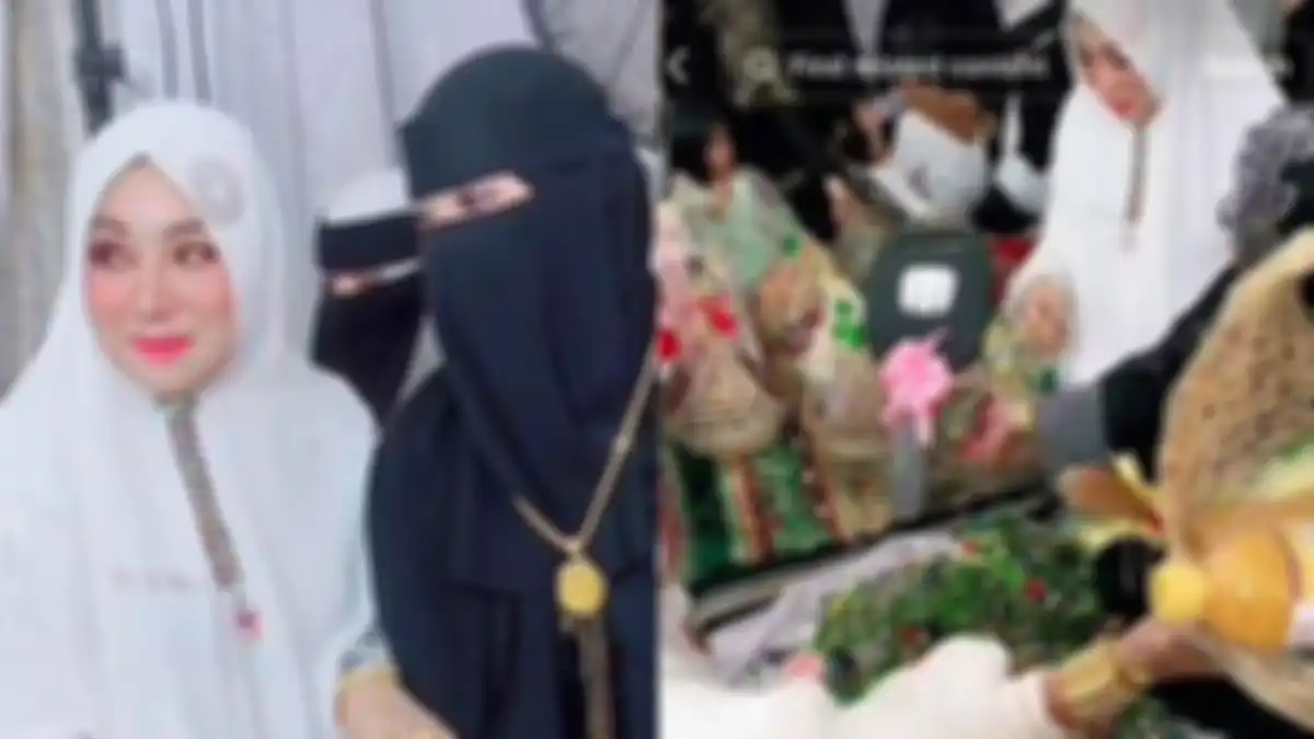 Viral wanita bercadar dapat mahar fantastis