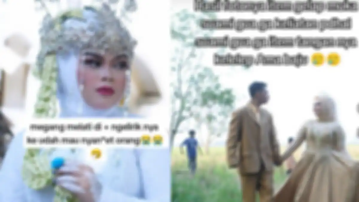 Viral pengantin menyesal melihat foto-foto pernikahannya 