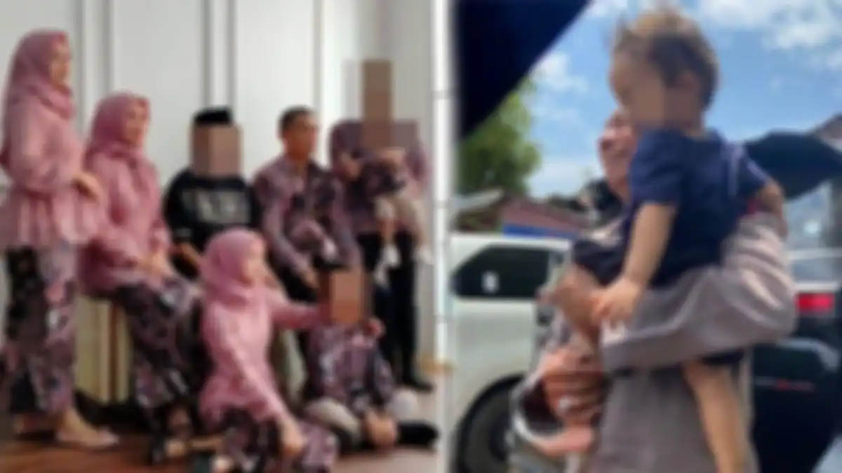 Foto keluarga Tiara, ternyata ayahnya seorang polisi