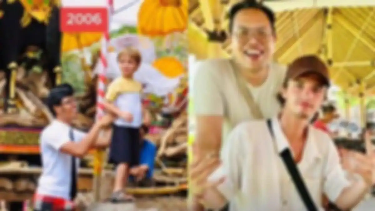 Pertemuan pria Bali dengan bocah asal Prancis yang dulu ia jaga setelah 17 tahun berpisah