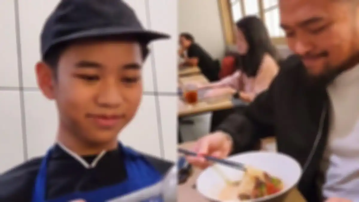 Karyawan warung ramen ternyata anak artis terkenal 