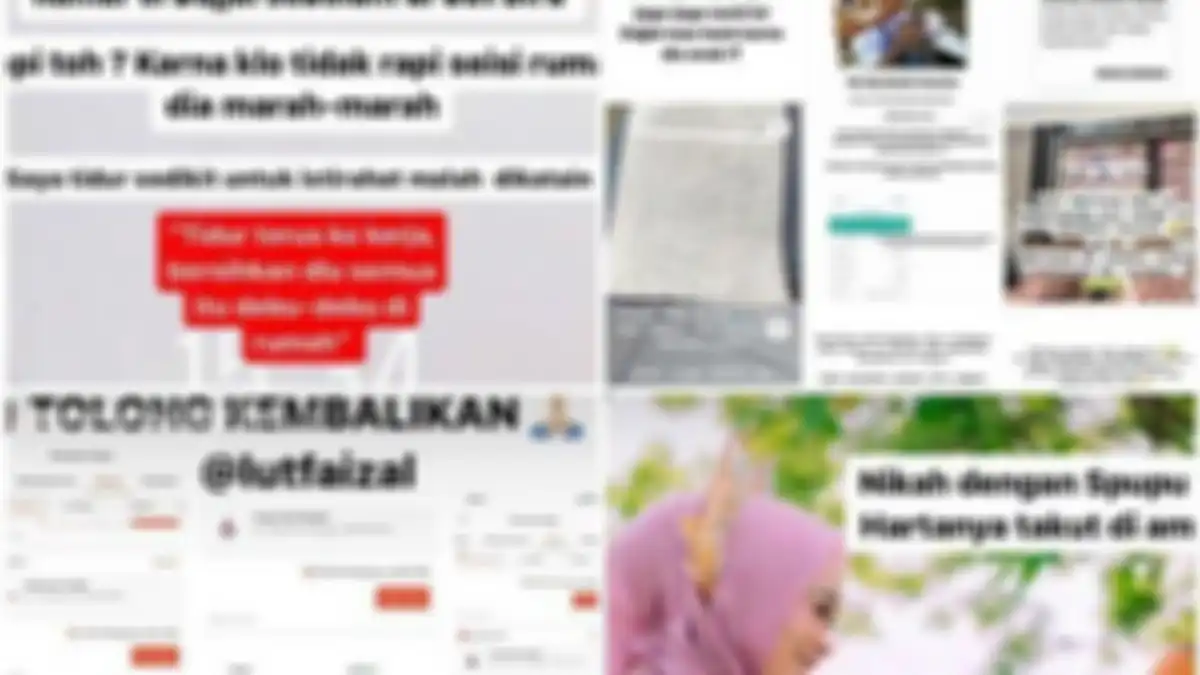 Kolase curhatan Ayu Wulandari.