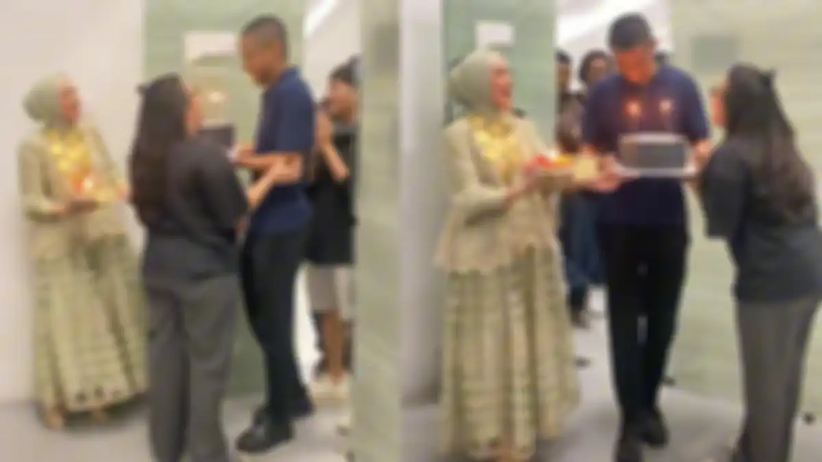 Mulan Jameela beri kejutan untuk Tiarani Savitri bersama calon mantu 