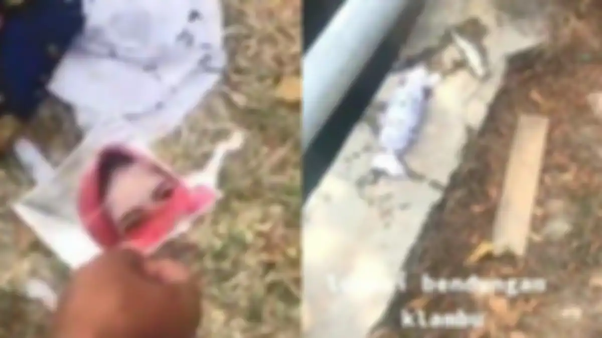 MENGERIKAN, pria temukan foto wanita cantik dalam bungkusan kain putih mirip pocong di Grobogan, disantet?