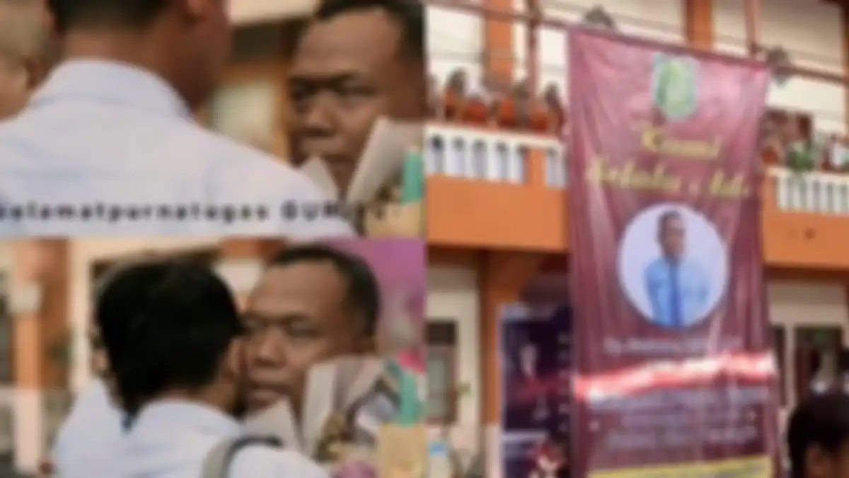 Momen murid SMAN 1 Karanganyar beri kejutan ke Guru yang pensiun.