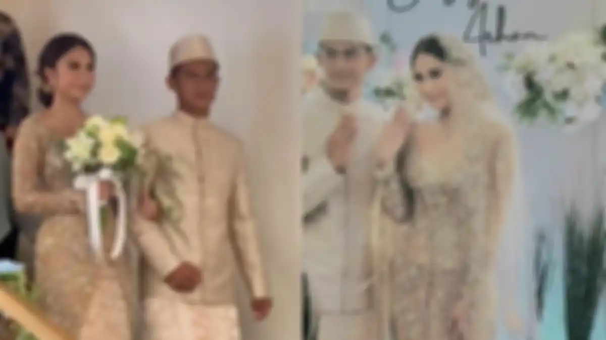 Potret pernikahan Pratama Arhan dan Azizah Salsha 
