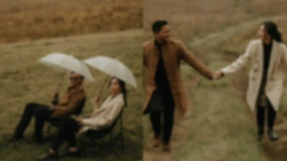 Dhia Karima melakukan foto prewed di Bromo 