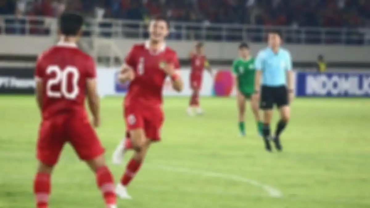 Pemain Timnas Indonesia U-23 Ivar Jenner merayakan golnya ke gawang Turkmenistan dalam laga kualifikasi Piala Asia U-23 2024 Qatar di Stadion Manahan Solo, Selasa (12/9/2023) malam. 