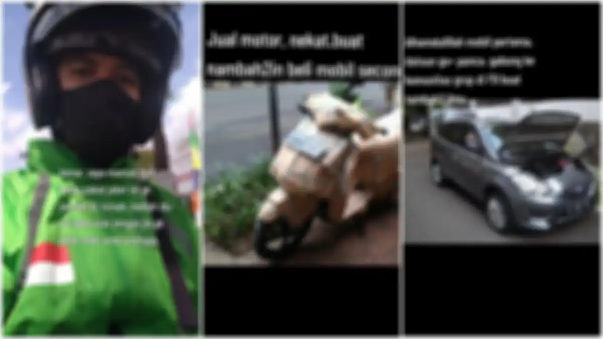 Viral kisah seorang driver ojol, dulu sempat tak mampu beli bensin, kini malah sukses berkat bisnis mobil.