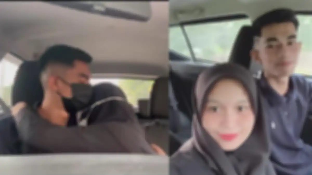 Viral pasangan suami istri berpelukan untuk terakhir kalinya sebelum bercerai di pengadilan agama 