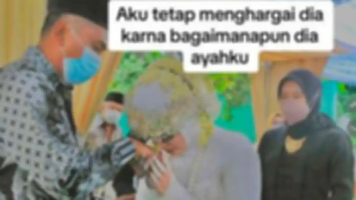 Pengantin wanita nangis haru bertemu ayah kandung pertama kali saat akad 