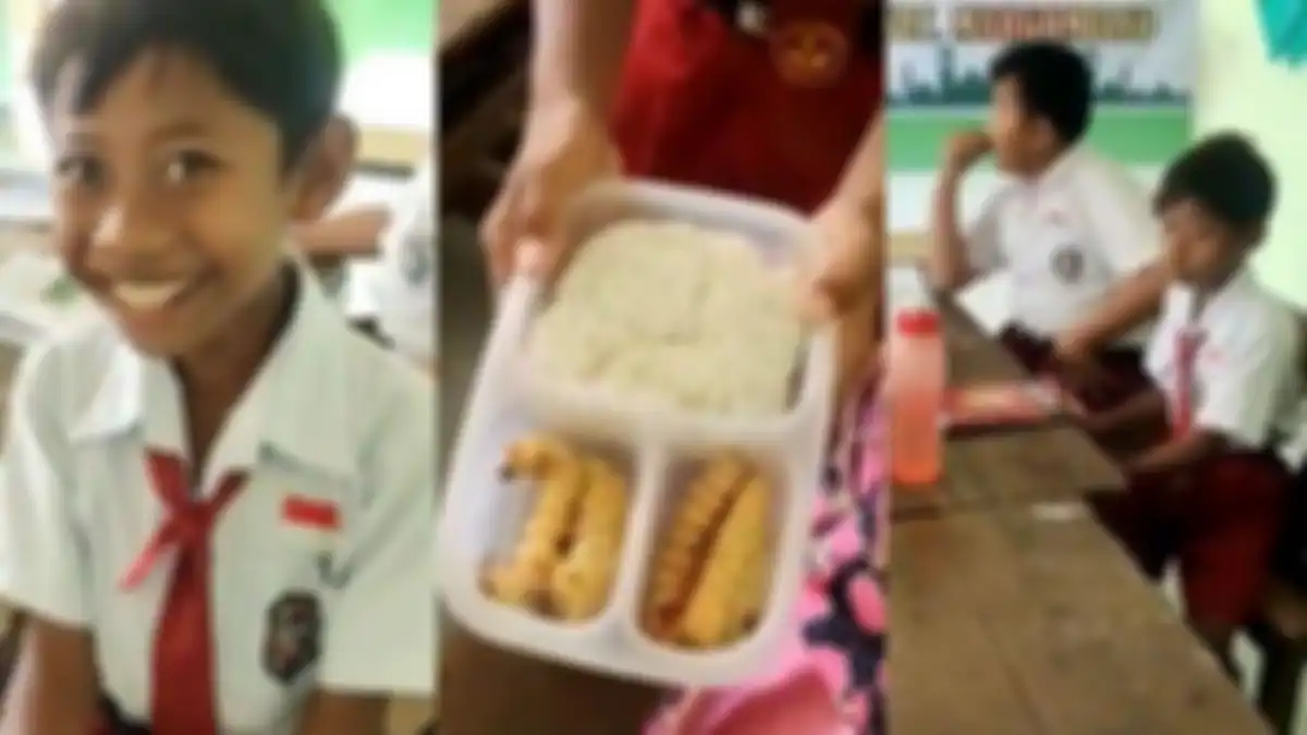 Bocah SD bawa bekal lauk ulat sagu ke sekolah