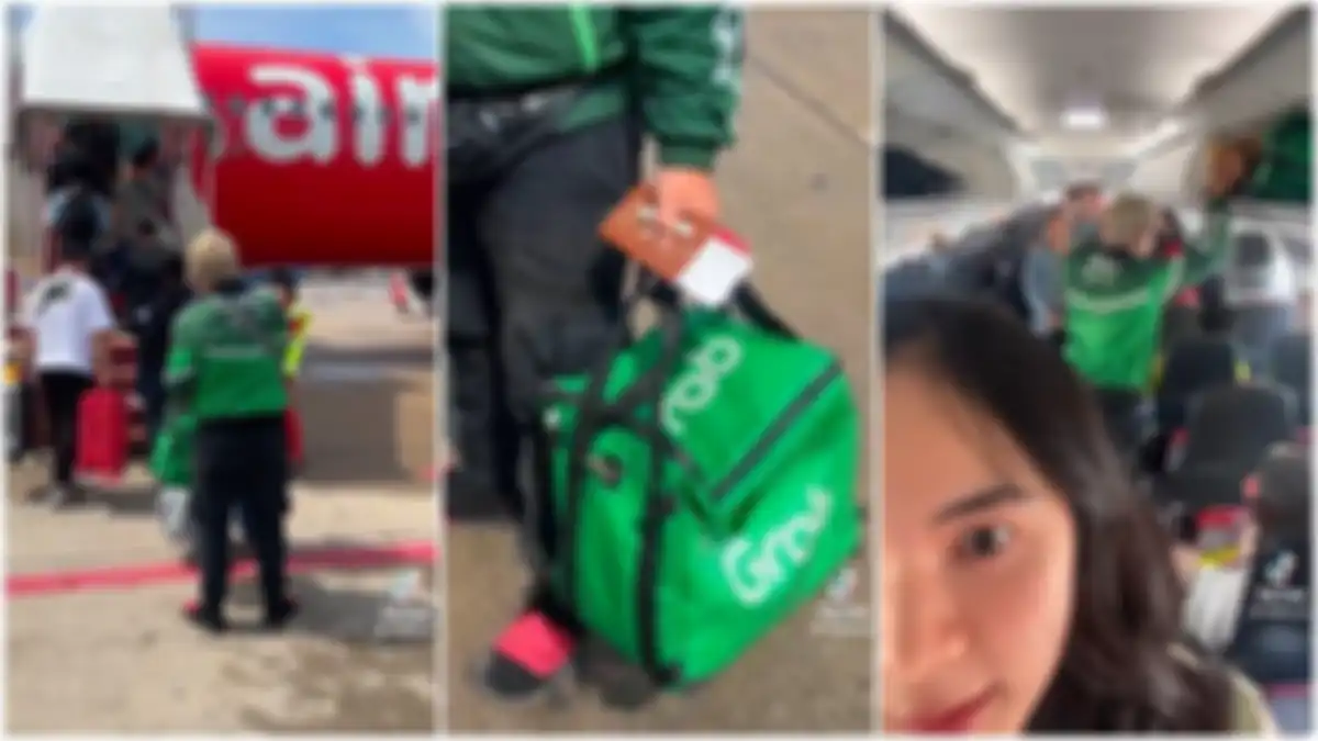 Driver ojol dapat pesanan begitu jauhnya sampai harus naik pesawat antar negara.  