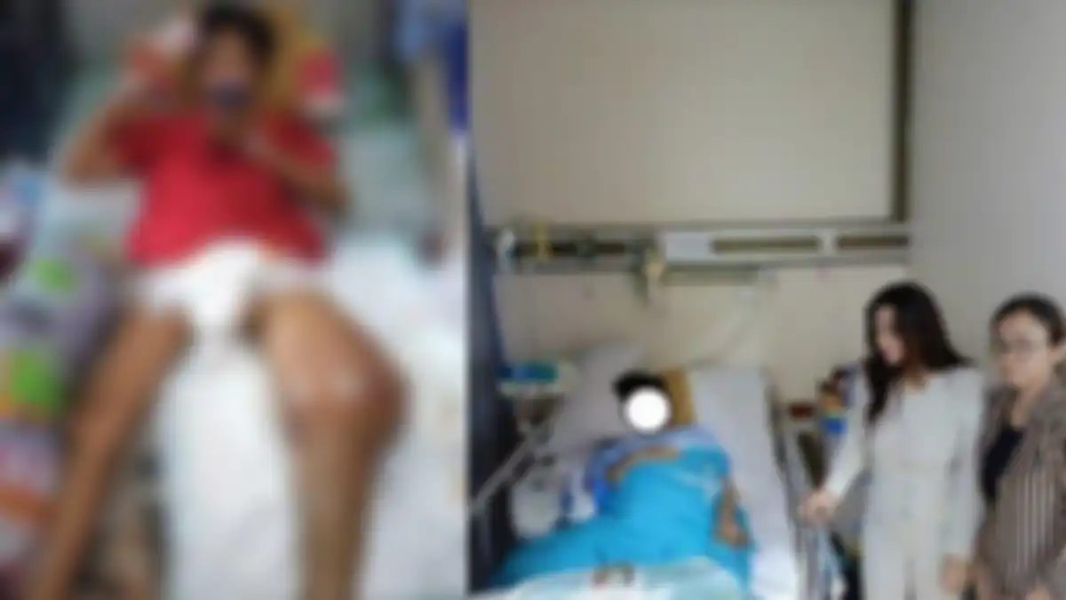 FAA (12) siswa SD yang menjadi korban bullying atau perundungan terhadap lima teman sekelasnya di Tambun Selatan, Bekasi, kini harus amputasi kaki, Selasa (31/10/2023). 