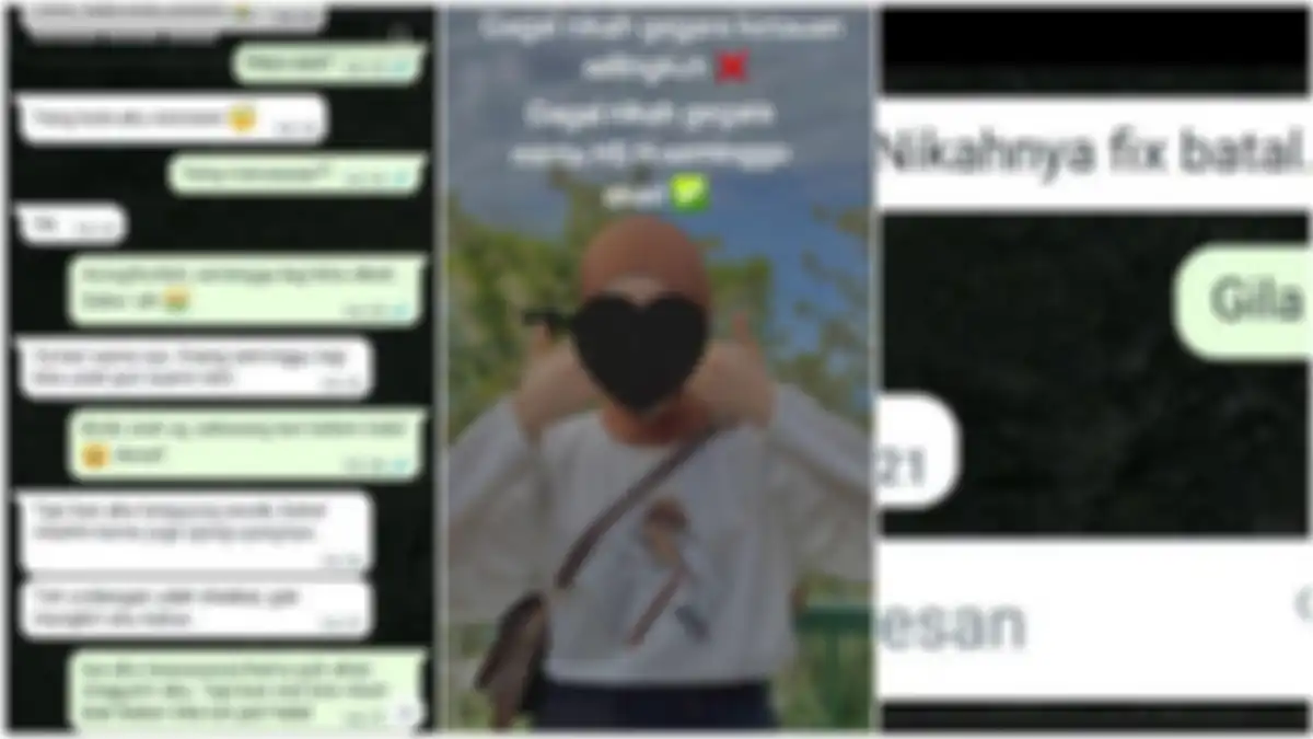 Sang gadis pasrah kini batal nikah